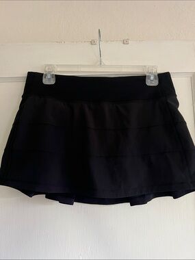 lululemon athletica Black Pleated Athletic Skort